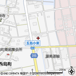 静岡県浜松市中央区西島町370周辺の地図