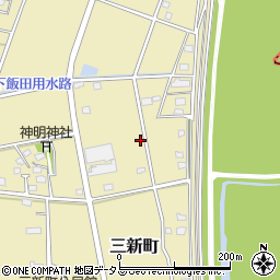 静岡県浜松市中央区三新町52周辺の地図