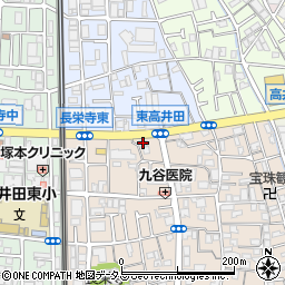 株式会社プライムテック　高井田店周辺の地図