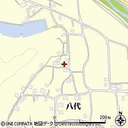 岡山県総社市八代周辺の地図