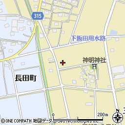 静岡県浜松市中央区三新町344周辺の地図