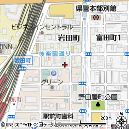 岡山県岡山市北区岩田町7-21周辺の地図