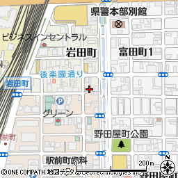 岡山県岡山市北区岩田町6-15周辺の地図