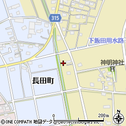 静岡県浜松市中央区三新町372周辺の地図