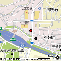 モリタ薬局生駒店周辺の地図
