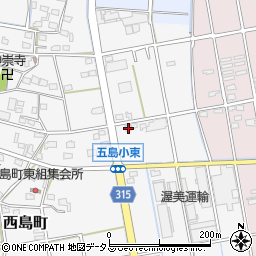 静岡県浜松市中央区西島町369周辺の地図