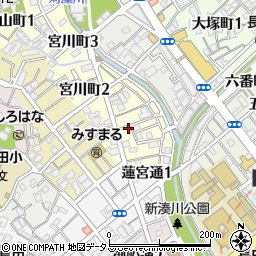〒653-0813 兵庫県神戸市長田区宮川町の地図