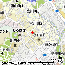 朝倉テラスハウス周辺の地図
