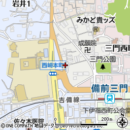 岡山県岡山市北区葵町2-9周辺の地図