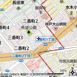 ツイン大開１号館周辺の地図