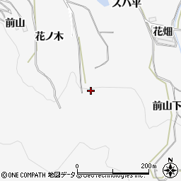 愛知県田原市仁崎町前山周辺の地図
