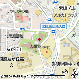 神戸愛生園周辺の地図