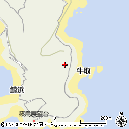 愛知県知多郡南知多町篠島牛取周辺の地図