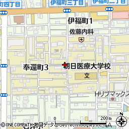 岡山県岡山市北区奉還町周辺の地図