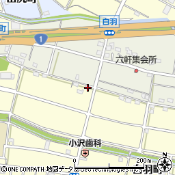 静岡県浜松市中央区白羽町2085周辺の地図