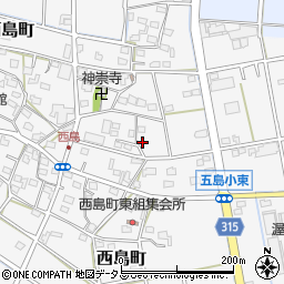 静岡県浜松市中央区西島町265周辺の地図