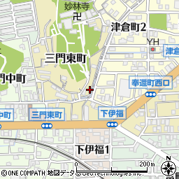 岡山県岡山市北区三門東町周辺の地図