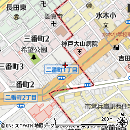 神戸キーサービス周辺の地図