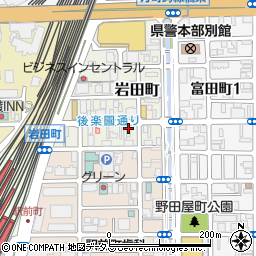 岡山県岡山市北区岩田町7-14周辺の地図