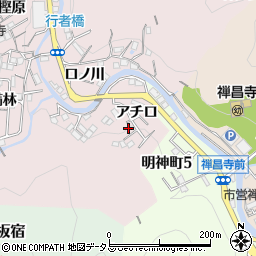 兵庫県神戸市須磨区妙法寺三ツ滝周辺の地図