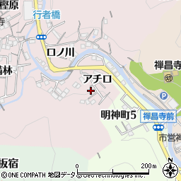 兵庫県神戸市須磨区妙法寺（三ツ滝）周辺の地図