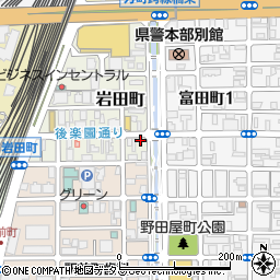 岡山県岡山市北区岩田町6-8周辺の地図