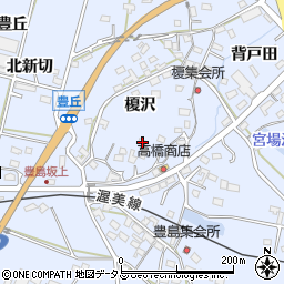 愛知県田原市豊島町榎沢56周辺の地図
