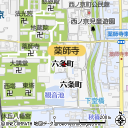 奈良県奈良市六条町1272周辺の地図
