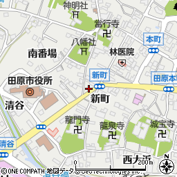 愛知県田原市田原町新町48周辺の地図