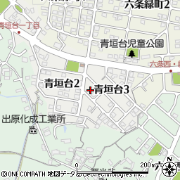 奈良県奈良市青垣台周辺の地図