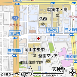 弓之町パーキング周辺の地図