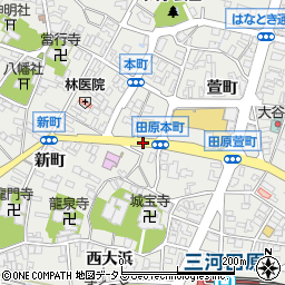 田原本町周辺の地図