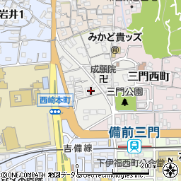 岡山県岡山市北区葵町2-4周辺の地図