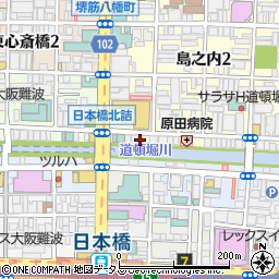 道頓堀心斎橋ホテル周辺の地図
