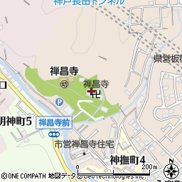 禅昌寺宝雲閣周辺の地図