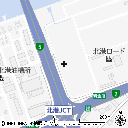 大阪府大阪市此花区北港周辺の地図