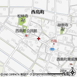 静岡県浜松市中央区西島町551周辺の地図