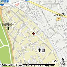岡山県総社市中原853-2周辺の地図