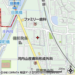 岡山県岡山市東区目黒町46周辺の地図