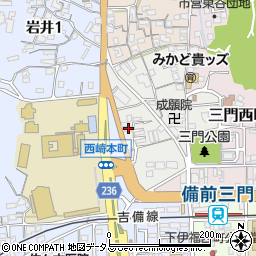 岡山県岡山市北区葵町2-13周辺の地図