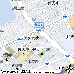 洋服の青山大阪弁天町店周辺の地図