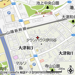 タウンハウス伊川谷７Ｃ周辺の地図