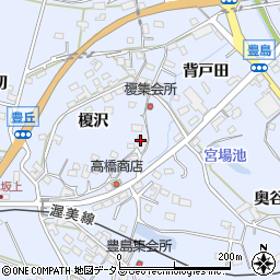 愛知県田原市豊島町榎沢45周辺の地図