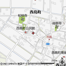 静岡県浜松市中央区西島町553周辺の地図