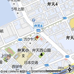 洋服の青山大阪弁天町店周辺の地図