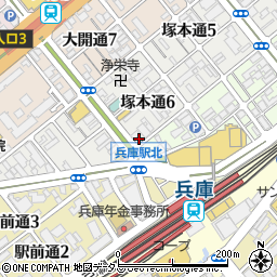 兵庫天津楼周辺の地図