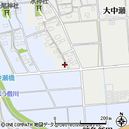 静岡県磐田市大中瀬64周辺の地図