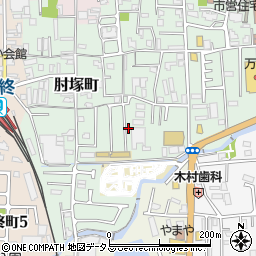 奈良県奈良市肘塚町170-22周辺の地図