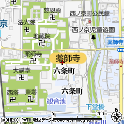 奈良県奈良市西ノ京町322周辺の地図