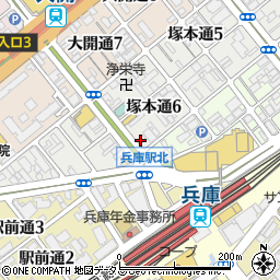 兵庫囲碁クラブ周辺の地図